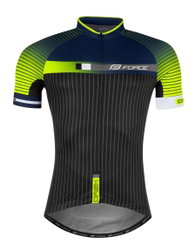 Tricou Force Dash maneci scurte albastru/fluo/negru S