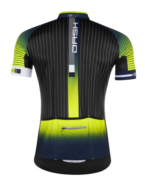 Tricou Force Dash maneci scurte albastru/fluo/negru S