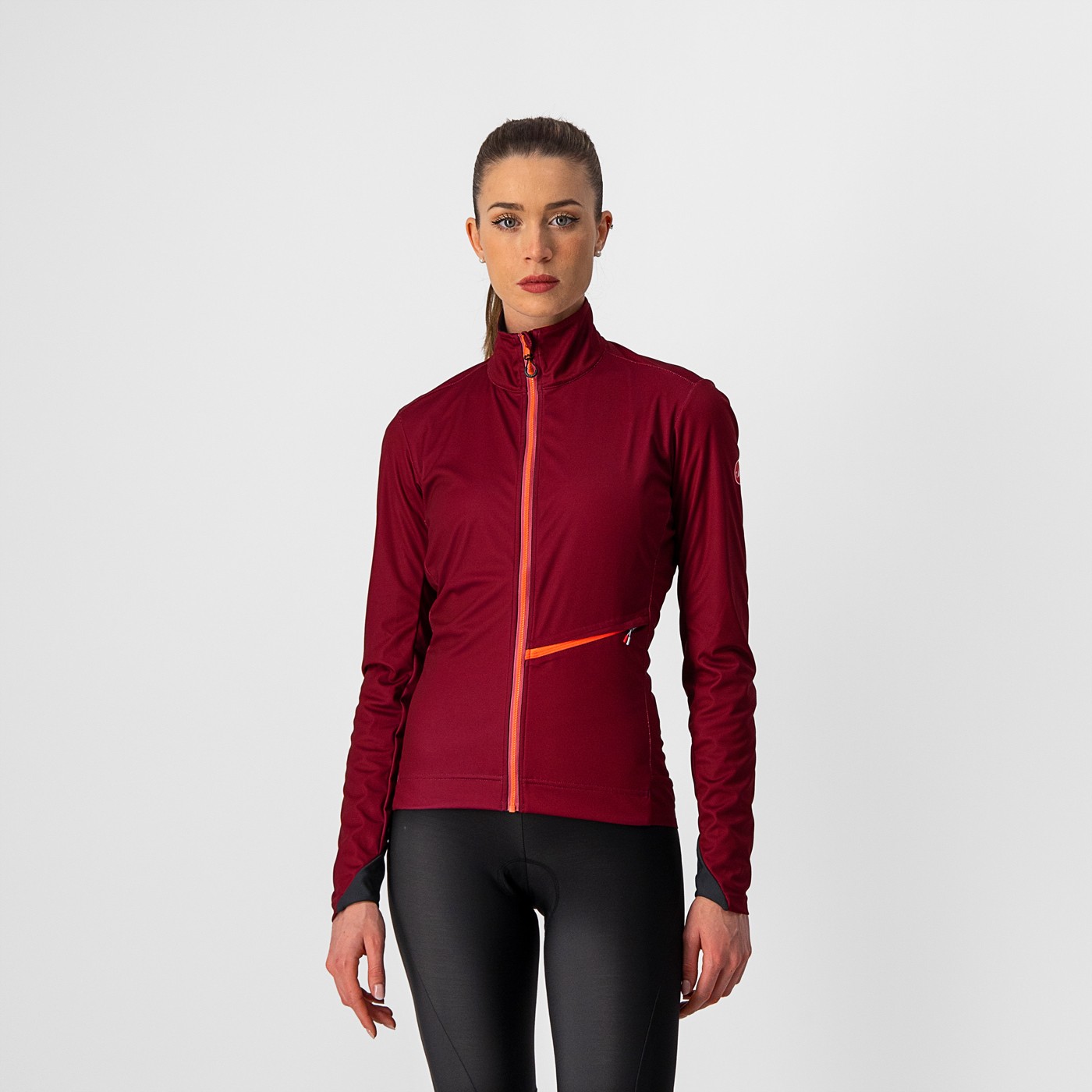 Bicycle Activewear Jacheta Castelli Go W, de dama, Visiniu/Roz, S