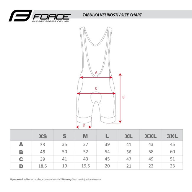 Pantaloni scurti cu bazon si bretele Force B51 Negru 3XL