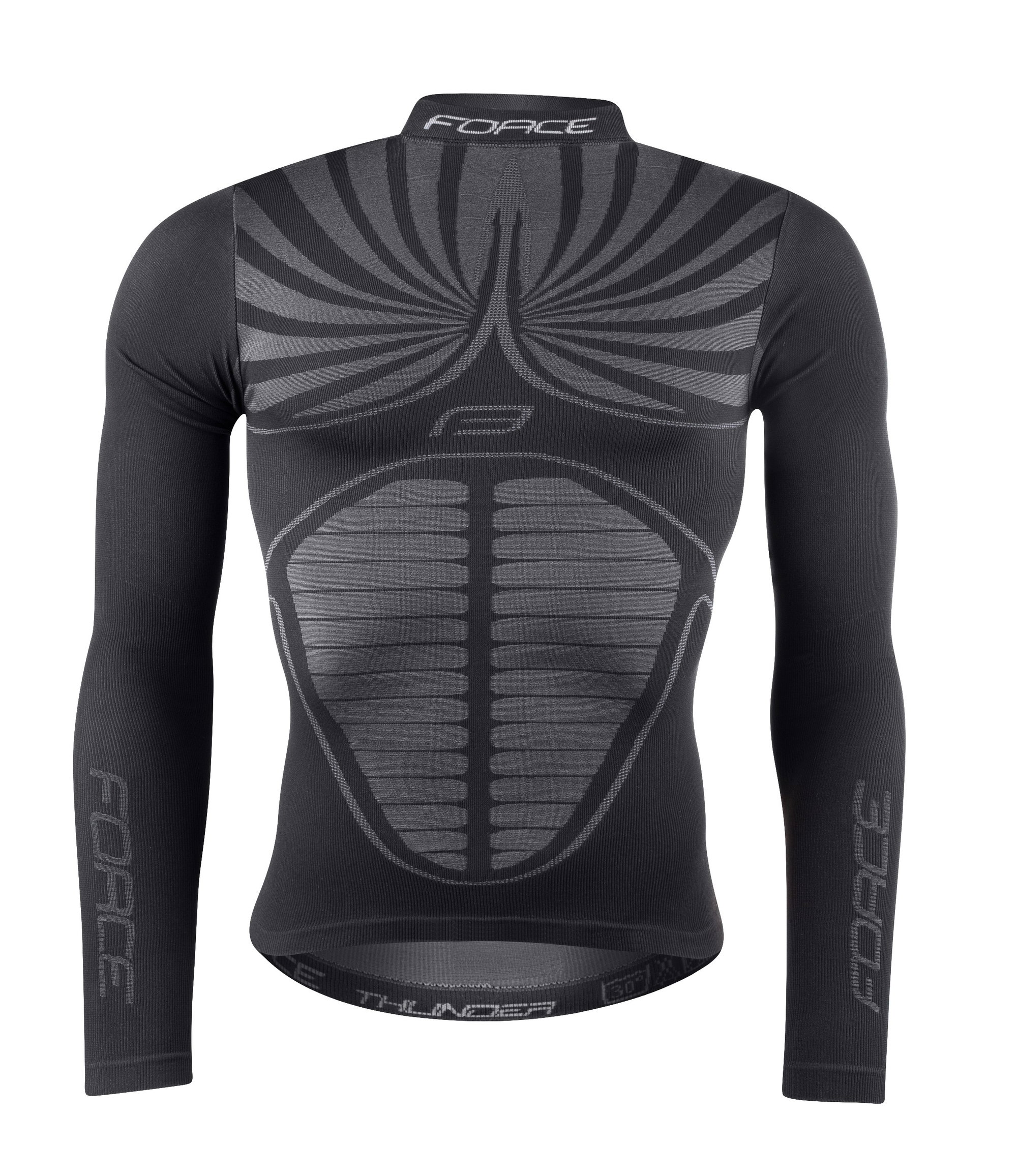 Force Bluza functionala Force Thunder cu maneci lungi neagra XS-S
