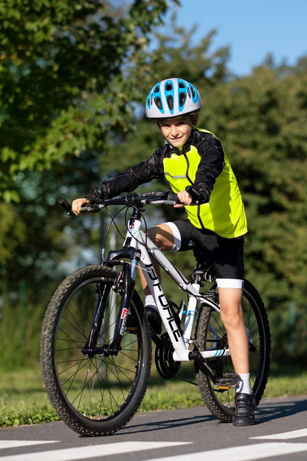 Jacheta Force Windpro KID windproof Fluo/Negru 153-164