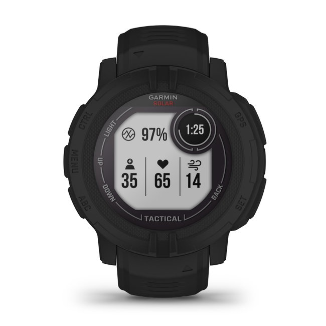 Garmin - Instinct 2 Solar smartwatch robust cu GPS - editie Tactical - negru