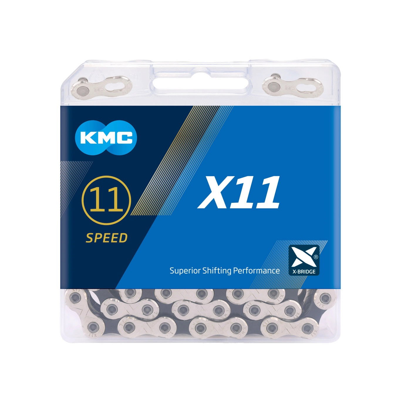 KMC Kmc - Lant Bicicleta 11 viteze X11, 114 zale - argintiu negru