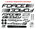 Autocolante cadru MTB logo Force 37x27 cm