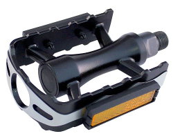 Pedale Union SP-610 1-piece aluminiu negre filet 9/16