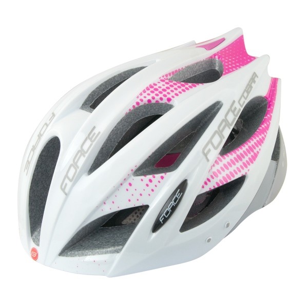 Force Casca Force Cobra alb/roz/gri L-XL (58-63 cm)