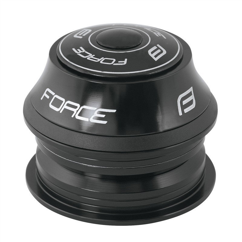 Bicycle Headset Parts Cuvetarie Force Ahead 1.1/8 Al neagra con 15 mm