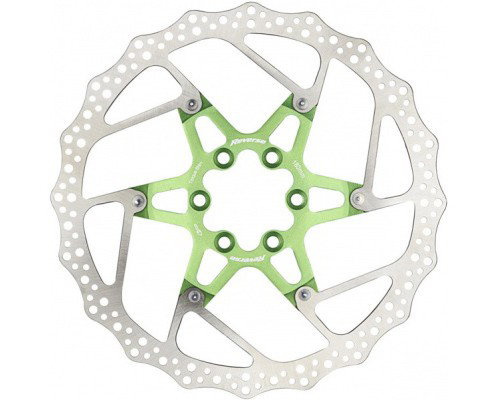 Disc frana Reverse Discrotor 180mm aluminiu/otel verde deschis