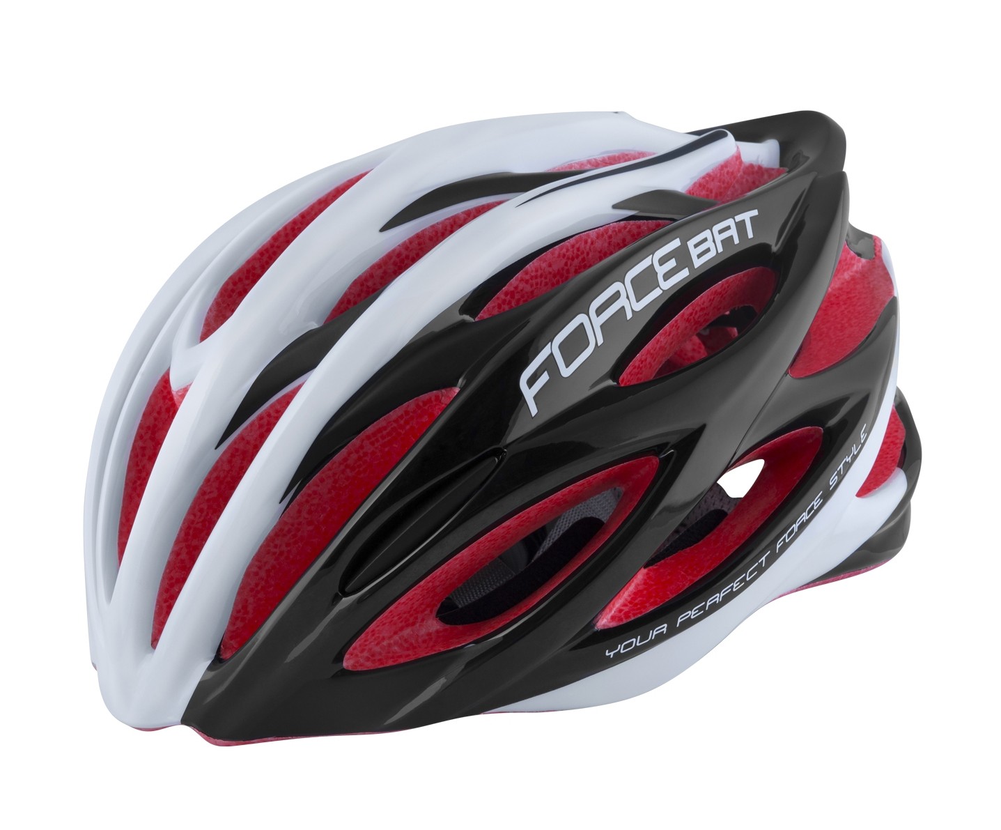 Force Casca Force Bat negru/alb/rosu S-M (54-58 cm)
