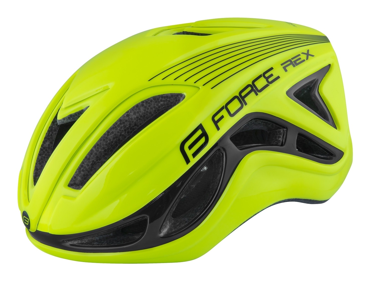Force Casca Force Rex fluo/negru S-M (56-58 cm)