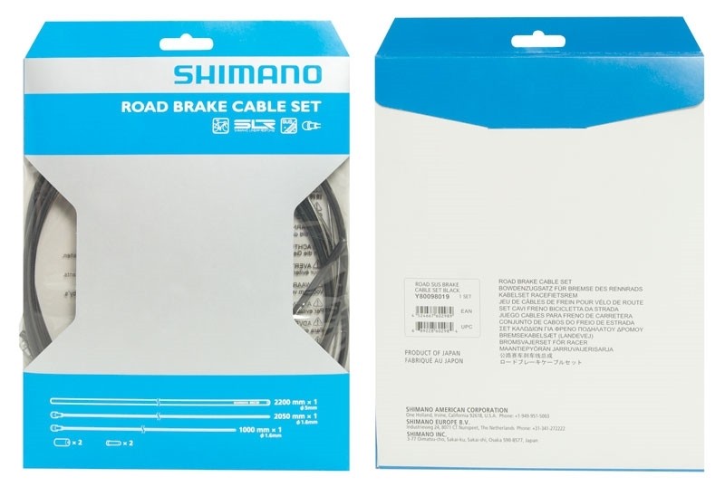 Shimano Set cabluri si camasi frana PTFE Shimano DA78 sosea negru