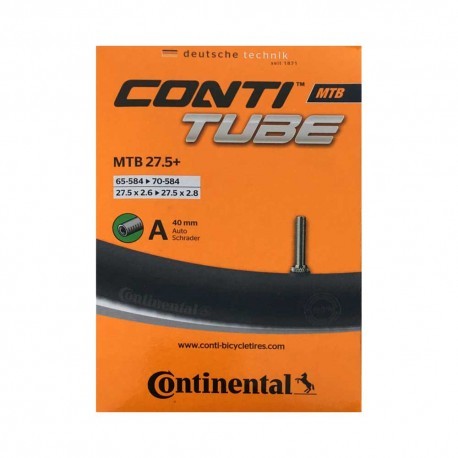 Bicycle Tubes Camera bicicleta Continental MTB 27.5+ valva Auto A42 57/70-584 (27.5 * 2.6/2.8)