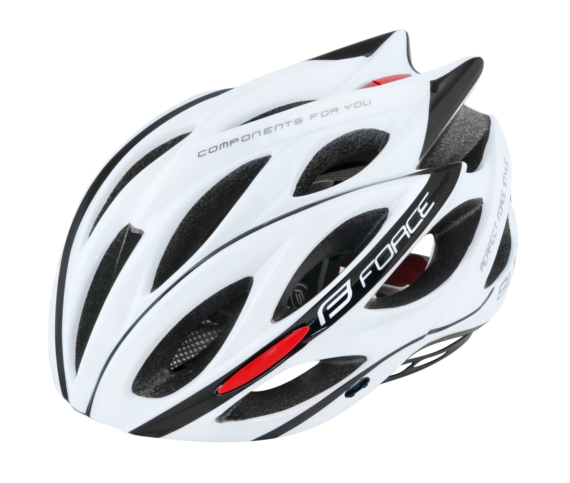 Force Casca Force Bull Alb/Negru S-M (54-58 cm)