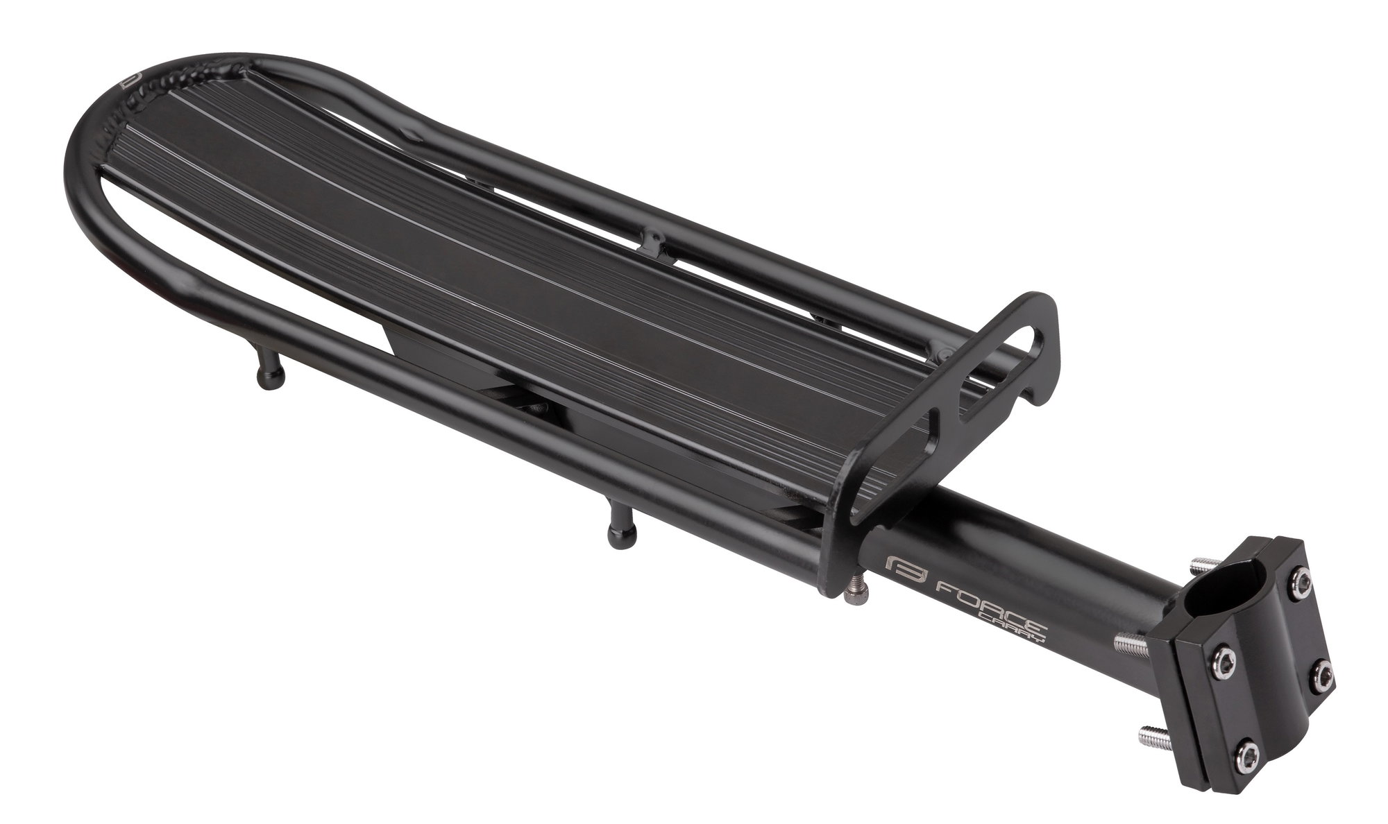 Bicycle Bags & Panniers Portbagaj Force Carry pentru tija de sa, Negru