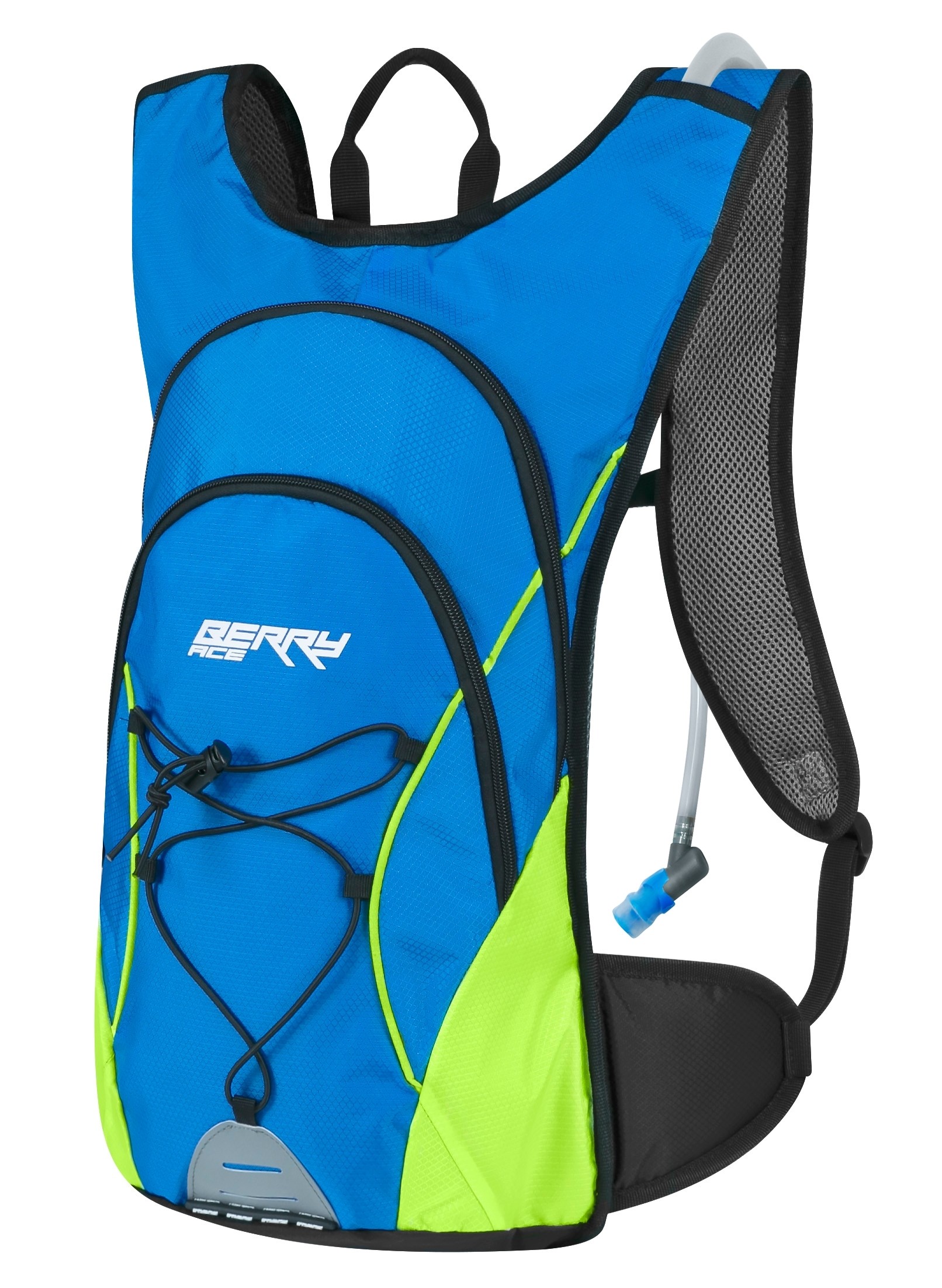 Bicycle Bags & Panniers Rucsac Force Berry Ace Plus 12l + Rezervor 2L albastru/fluo