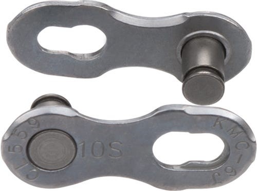 Bicycle Chains Za Rapida KMC Missing Link 10R EPT Silver 10 Viteze