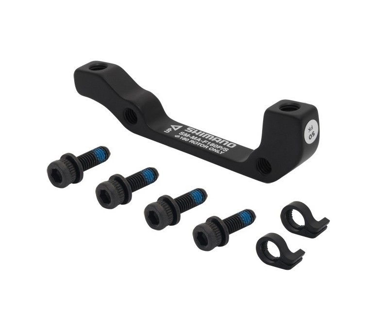 Bicycle Brake Parts Adaptor etrier fata Shimano Post/Stand 180 mm negru
