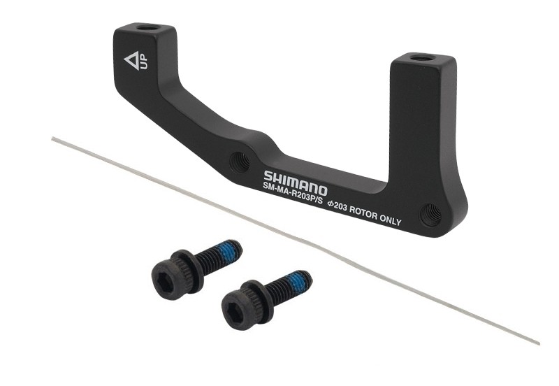 Bicycle Brake Parts Adaptor etrier spate Shimano Post/Stand 203 mm negru