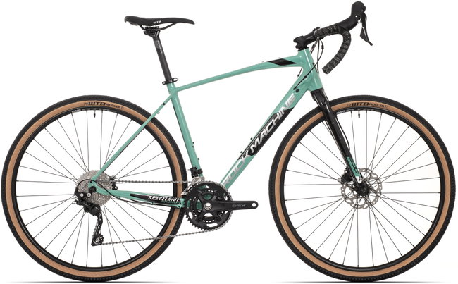 Bicicleta Rock Machine Gravelride 500 28 Turcoaz/negru/Argintiu S-52cm