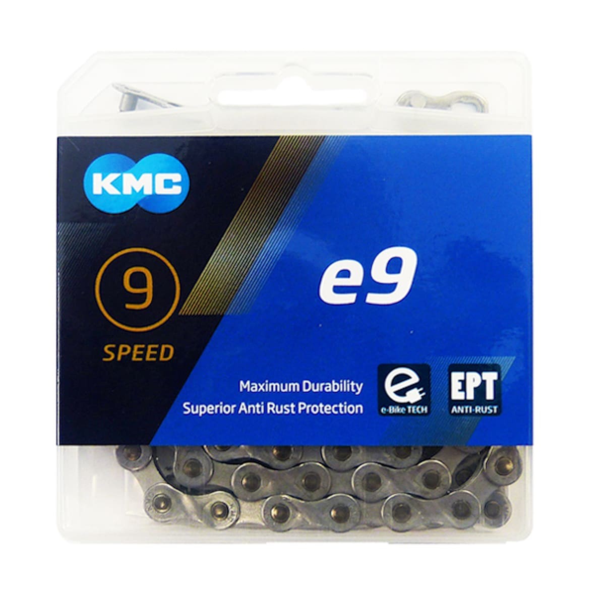 Bicycle Chains Lant KMC E9 EPT 9 Viteze 133 zale Ebike, Argintiu
