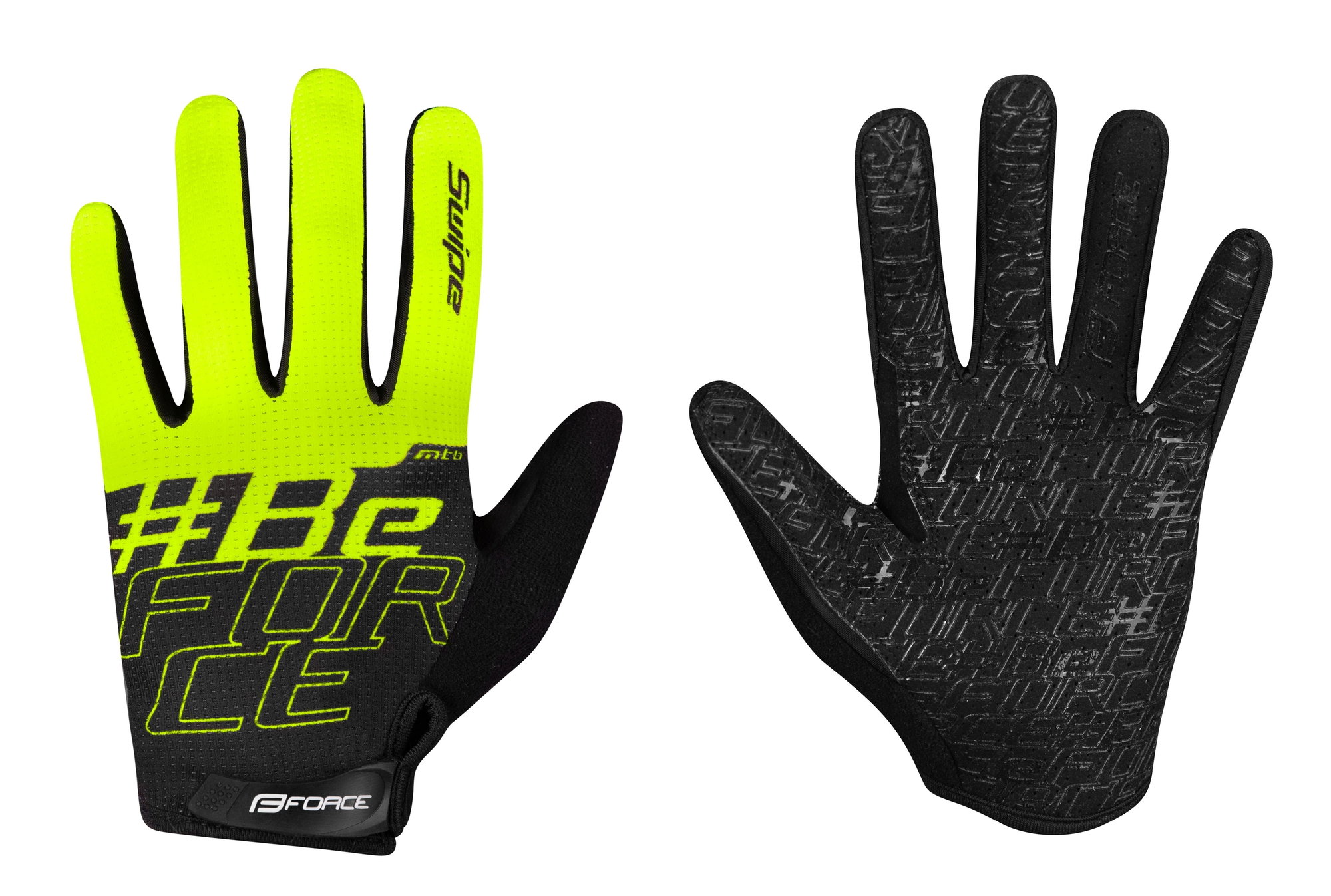 Force Manusi Force FORCE MTB SWIPE , Negru/Verde fluo