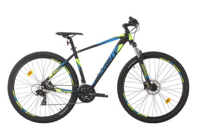 Bicicleta MTB Sprint Maverick Pro 29 2021 Negru Mat/Verde 440 mm