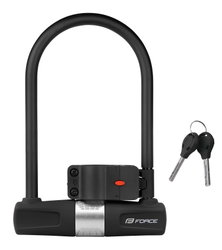 Lacat U-lock FORCE Cu suport de prindere 11.5x18.9cm Negru