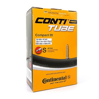 Bicycle Tubes Camera bicicleta Continental Compact 20 S42 32-406-47-451