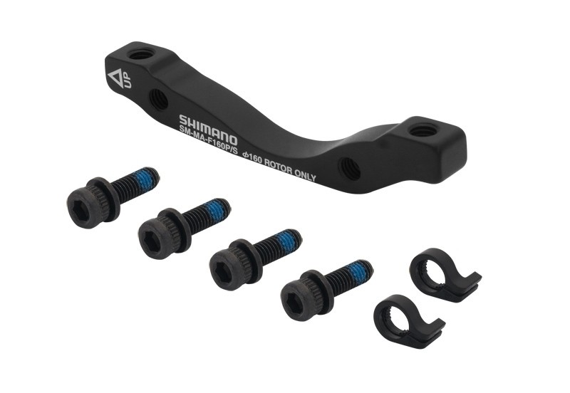 Bicycle Brake Parts Adaptor etrier fata Shimano Post/Stand 160 mm negru