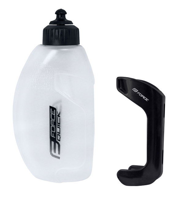Bidon Force Quick timetrial 0.58l cu suport, transparent