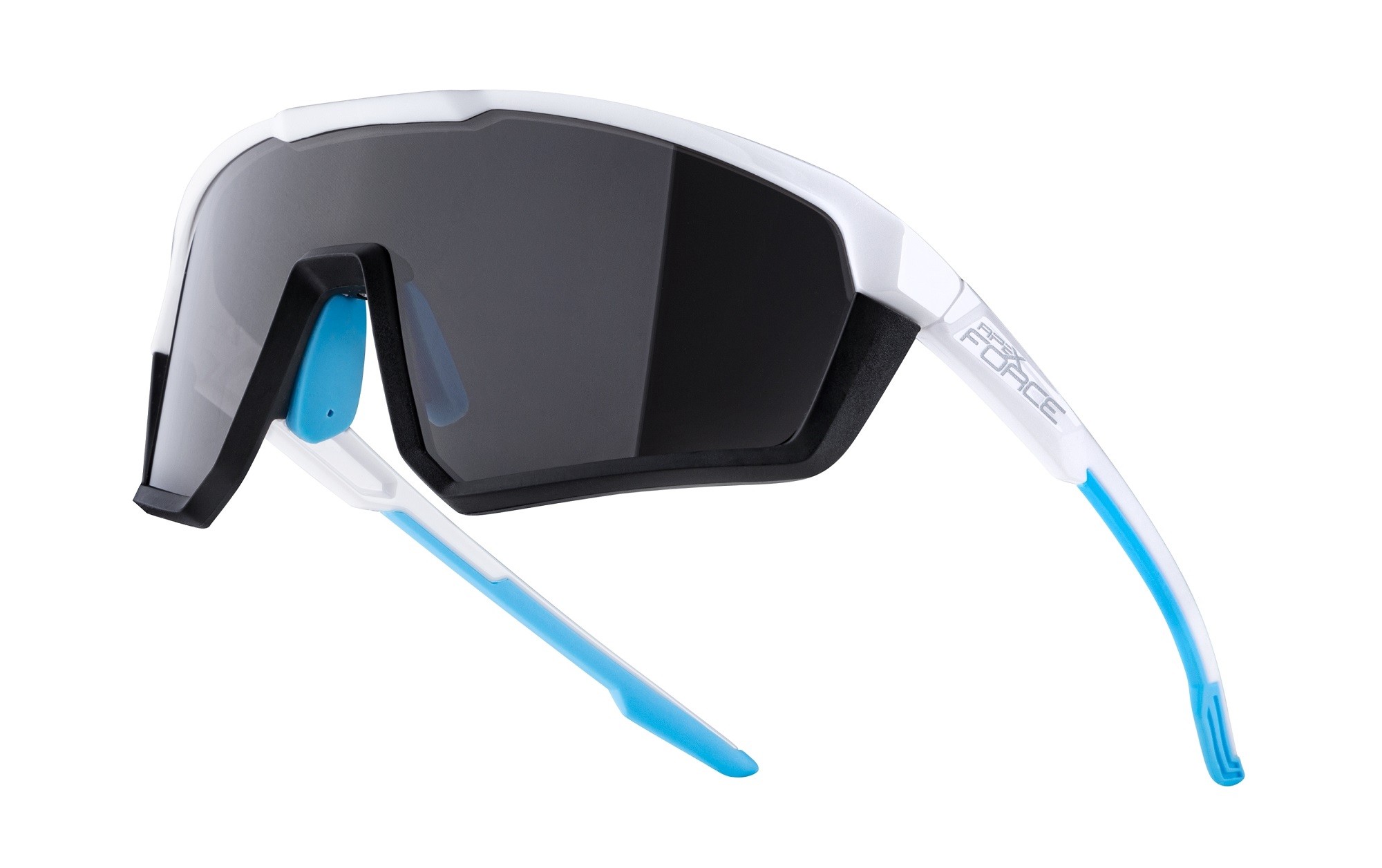 Sunglasses Ochelari Force Apex, lentila negru contrast, alb/gri