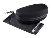 Ochelari Force Creed, lentila neagra oglinda, alb/rosu