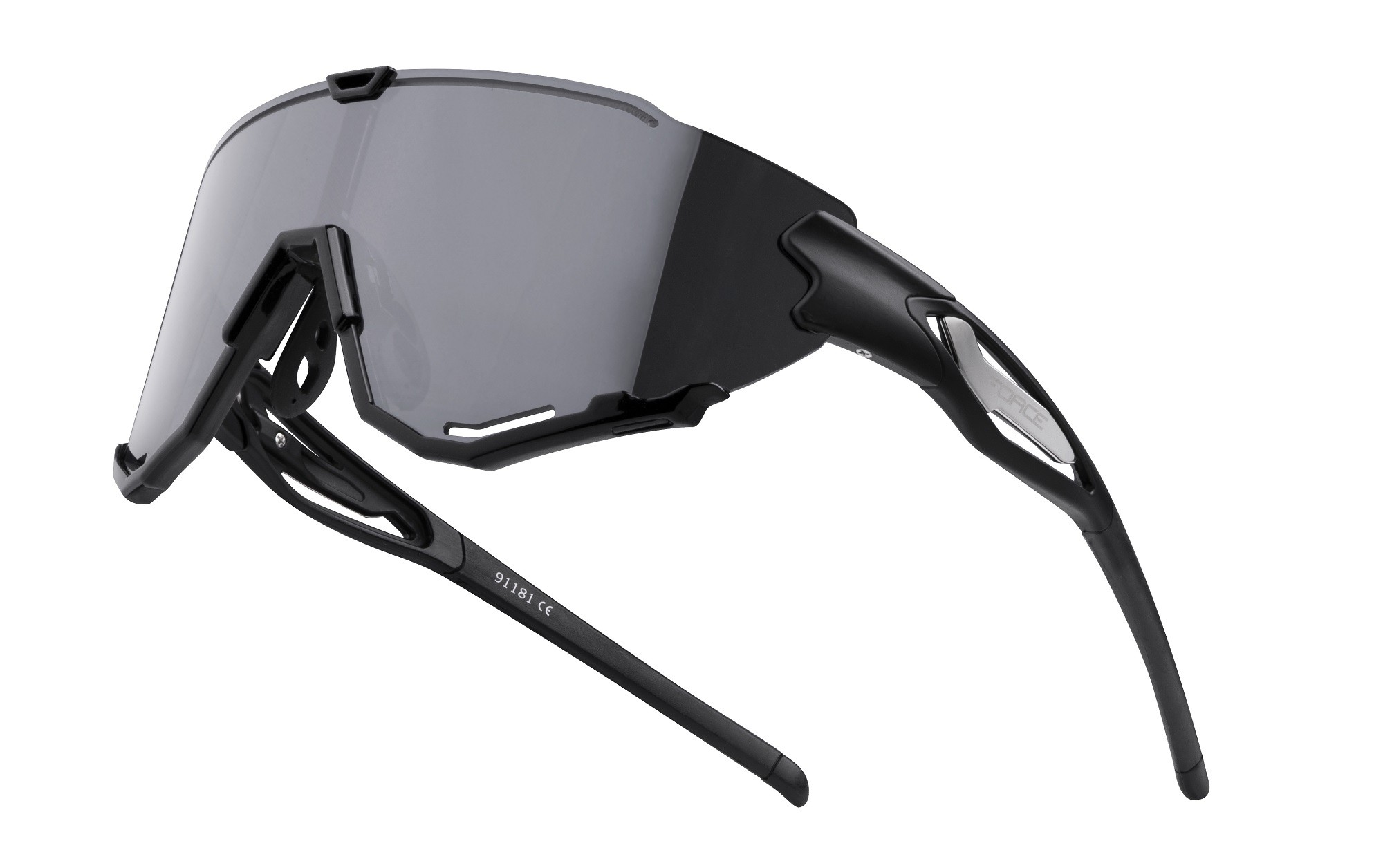 Sunglasses Ochelari Force Creed, lentila neagra oglinda, negru