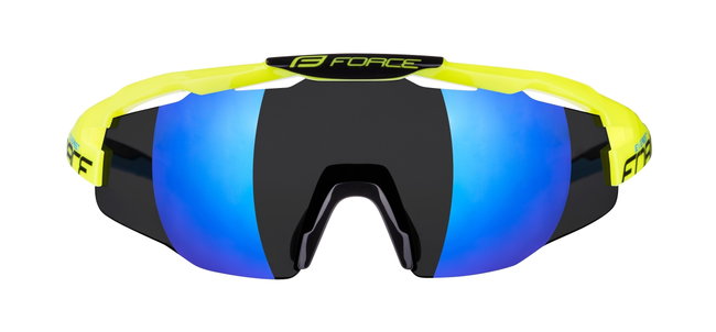 Ochelari Force Everest, lentila albastra oglinda, fluo