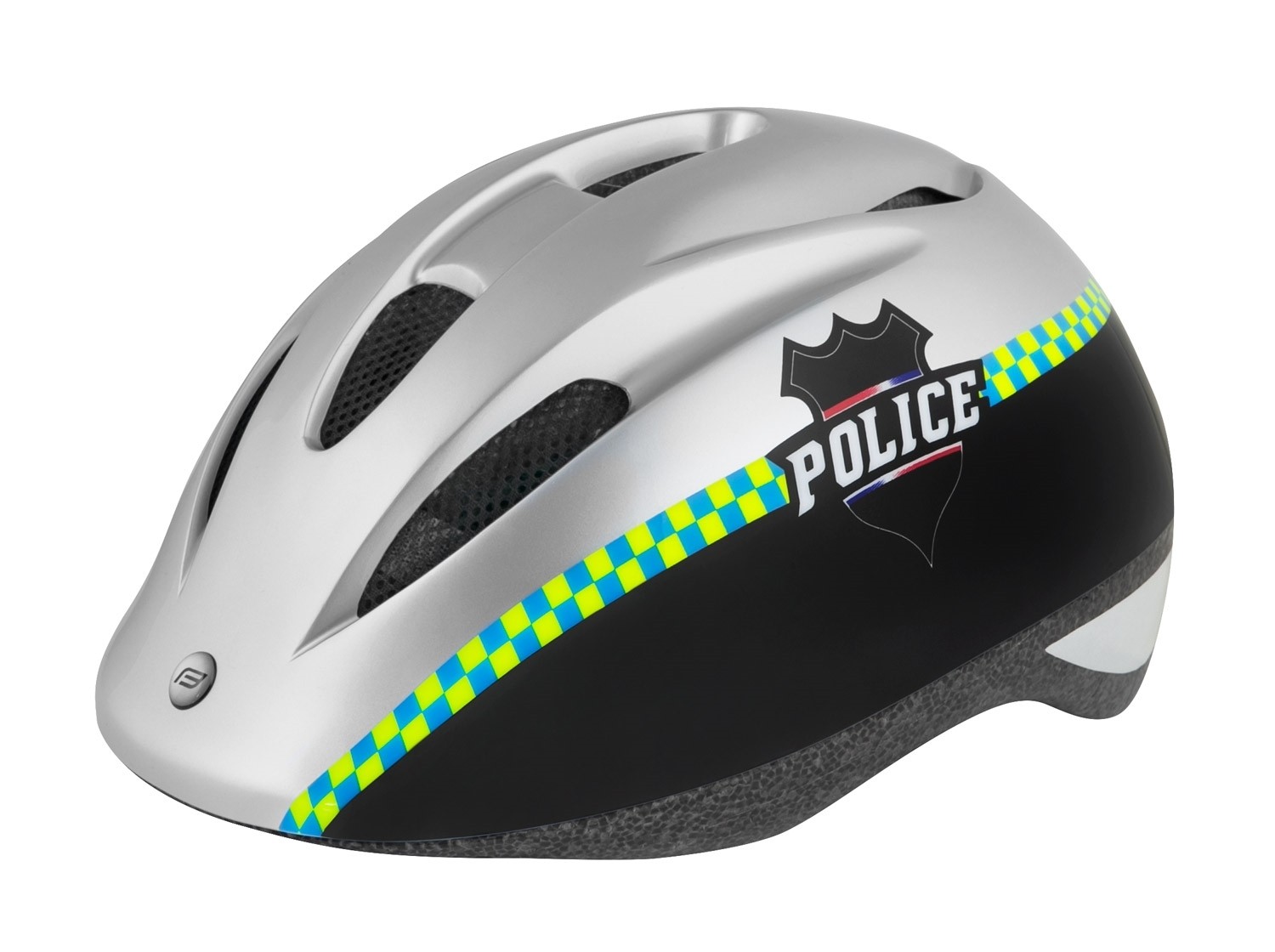 Force Casca Force Fun Police copii negru/argintiu M