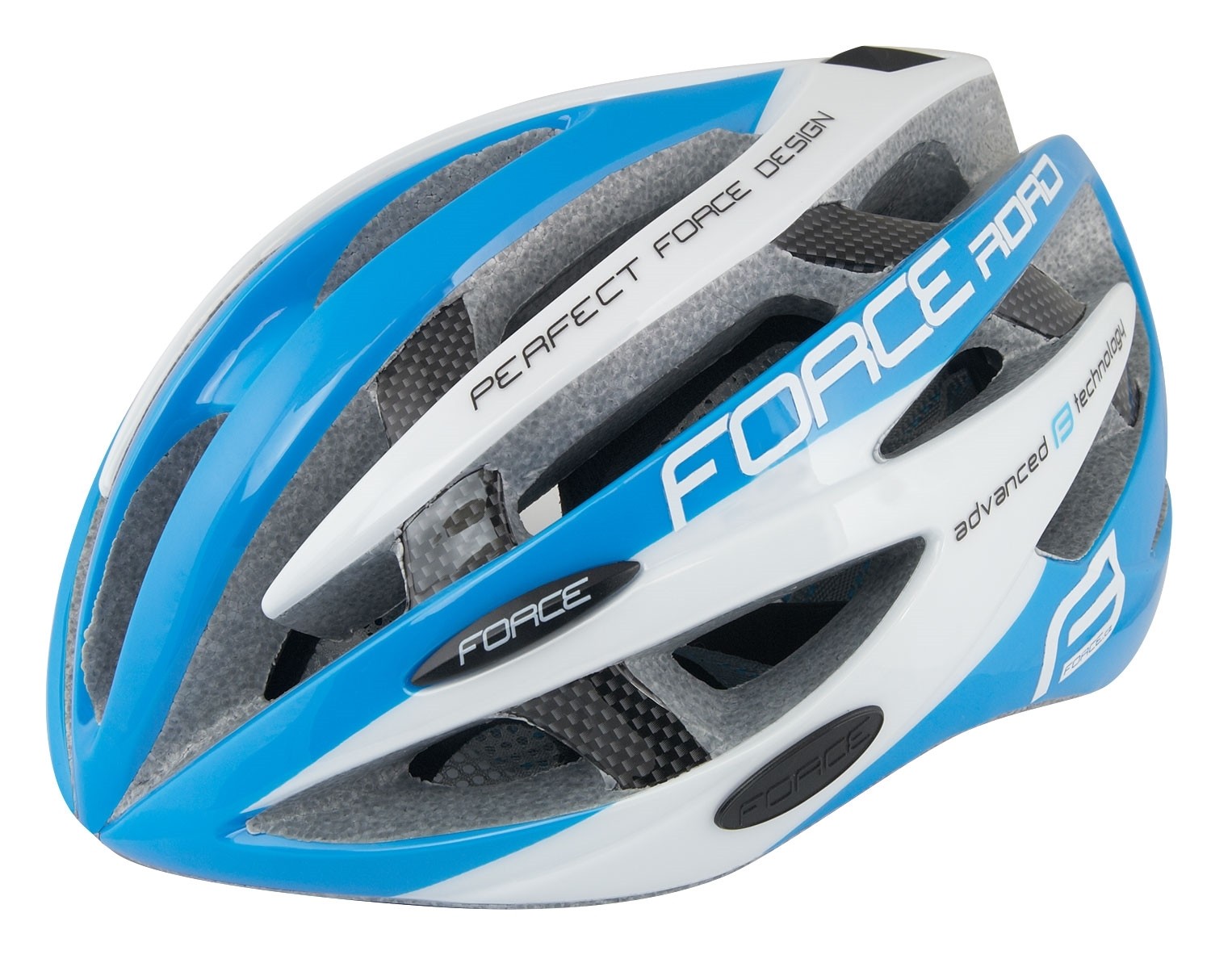 Force Casca Force Road albastru/alb S-M (54-58 cm)