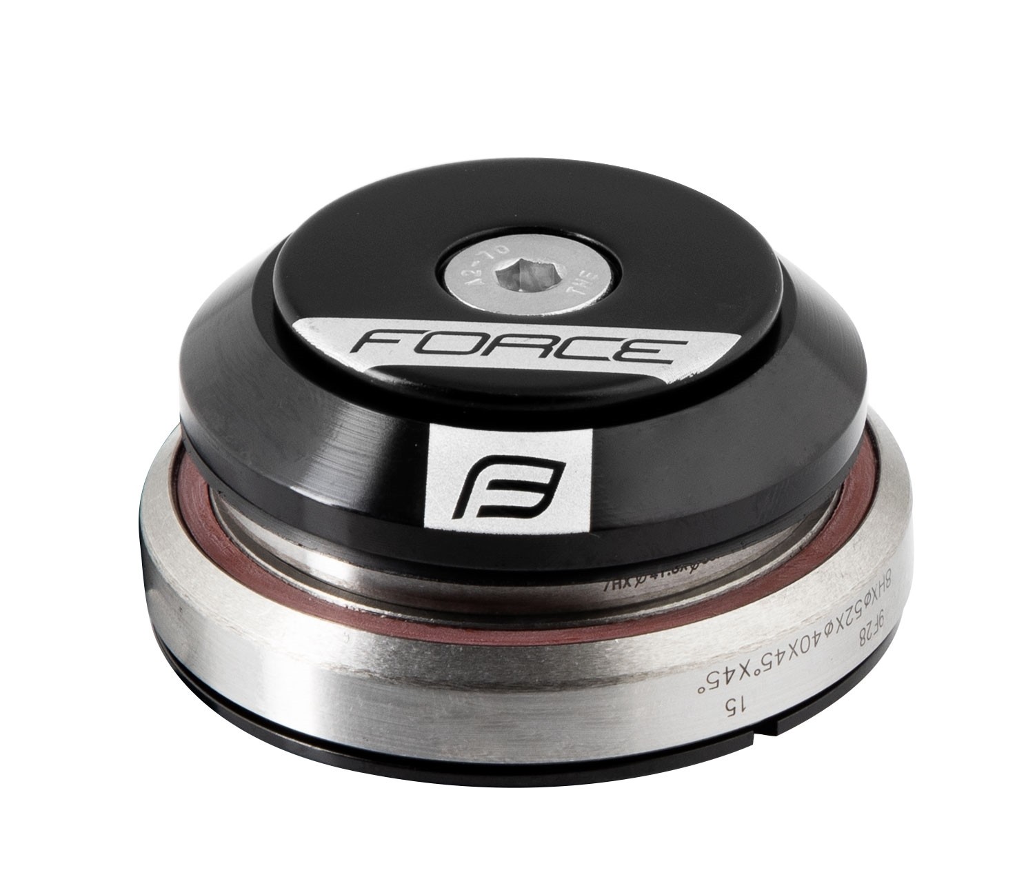 Bicycle Headset Parts Cuvetarie Force Taper integrata 1.1/8-1.1/2 neagra