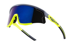 Ochelari Force Sonic, lentila albastra oglinda, gri/fluo
