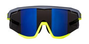Ochelari Force Sonic, lentila albastra oglinda, gri/fluo