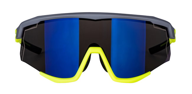 Ochelari Force Sonic, lentila albastra oglinda, gri/fluo