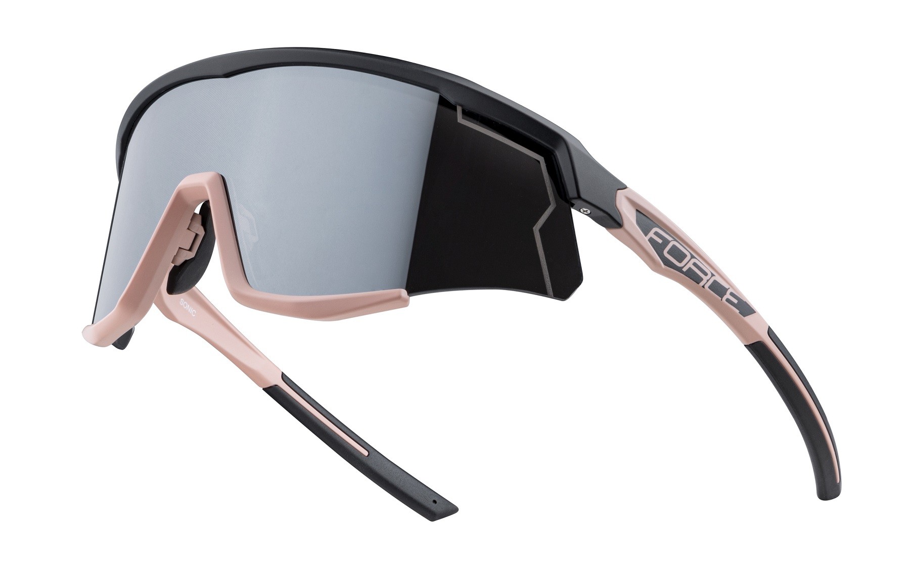Sunglasses Ochelari Force Sonic, lentila argintie oglinda, negru/bronz