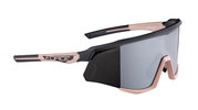Ochelari Force Sonic, lentila argintie oglinda, negru/bronz