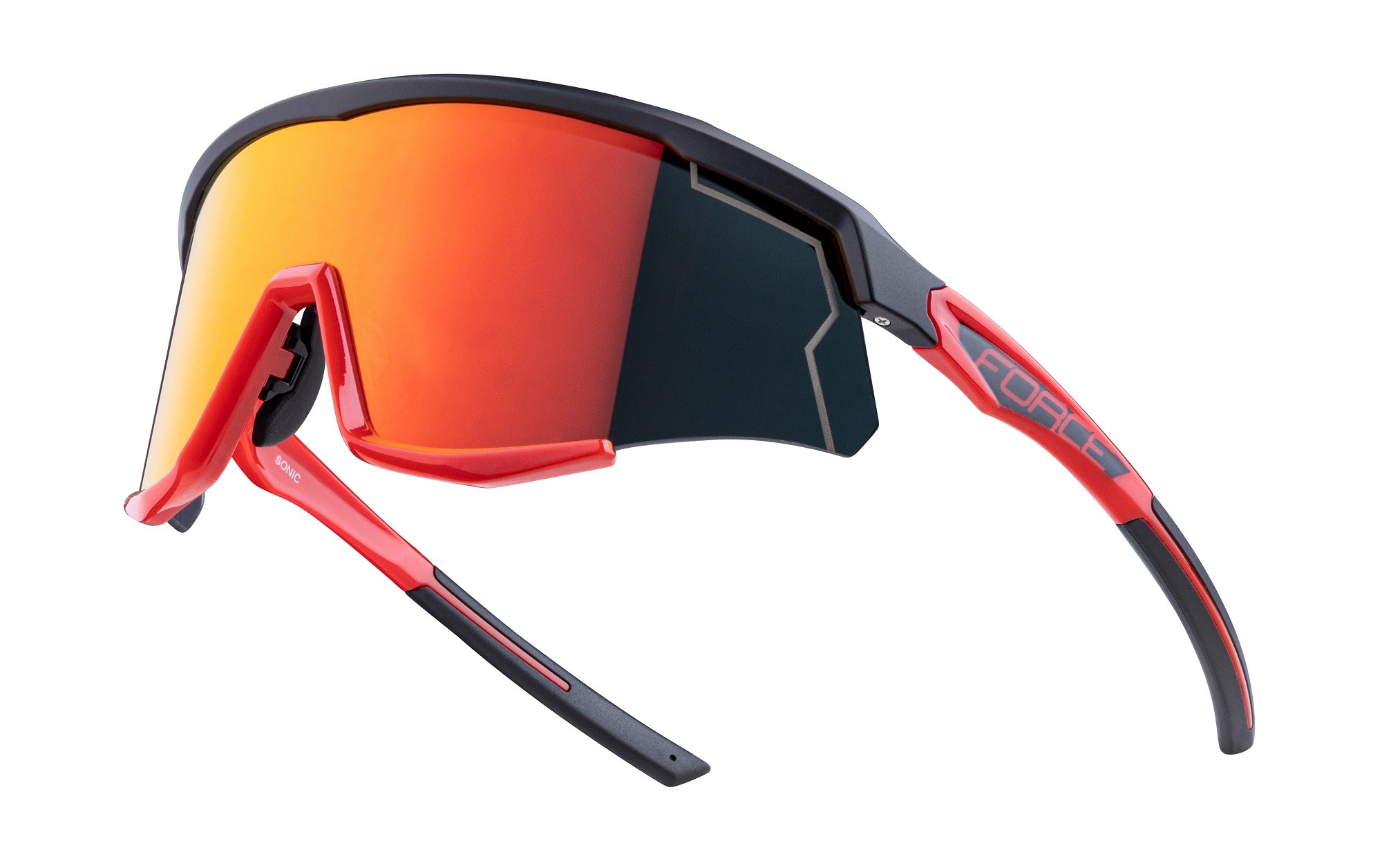 Sunglasses Ochelari Force Sonic, lentila rosie oglinda, negru/rosu
