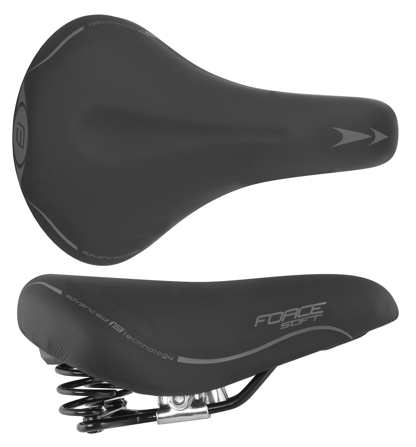 Force Sa Force Soft Lady cu arcuri, neagra