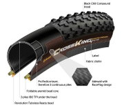 Anvelopa pliabila Continental Cross King ProTection 55-584 (27.5x2.2) negru/bernstein