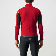 Castelli - Jacheta ciclism vreme rece 2 in 1 cu maneci detasabile, Perfetto Ros Convertible - rosu portocaliu