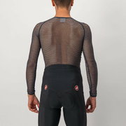 Castelli - bluza corp ciclism maneca lunga pentru barbati Miracolo Wool LS base layer - negru
