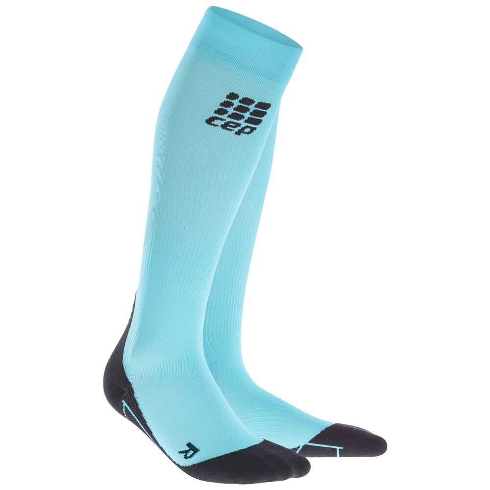 Sporting Goods CEP - Sosete de compresie pentru femei Women Running socks - albastru deshis negru burpee blue