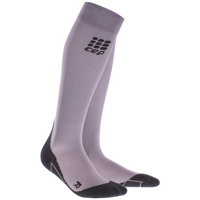 CEP - Sosete de compresie pentru femei Women Running socks - mov deschis negru plank purple
